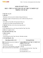 Giáo án Ngữ văn 6 tuần 3 tiết 11