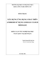 Xây dựng ứng dụng chat trên android sử dụng google cloud message 