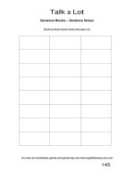 talk a lot 2 sentence stress activity cards 