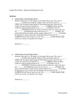 English word family   reading and filling gap test 02 