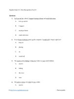 English grade 10   error recoginition test 03 