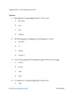 English grade 10   error recoginition test 02 