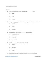 Gerund and infinitive   test 03 