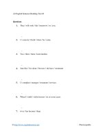 A2 english sentence building test 03 