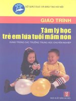 GIÁO TRÌNH tâm lý TRẺ EM lứa TUỔI mầm NON 