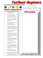 6829 funsheet for beginners fruit 