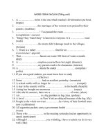 WORD FORM ENGLISH (tiếng anh)