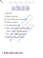 Phương Pháp Gia công siêu âm