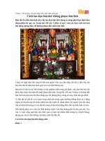 Cách lau dọn bàn thờ không phạm tâm linh