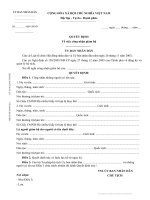 Quyết định công nhận việc giám hộ (Bản chính)