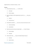 English past perfect vs past perfect continuous   test 02 