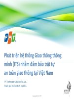 Phát triển hệ thống Giao thông thông minh (ITS) nhằm đảm bảo trật tự an toàn giao thông tại Việt Nam