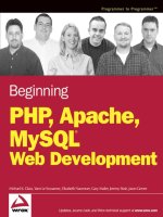 John wiley  sons   beginning PHP, apache, MySQL web develop