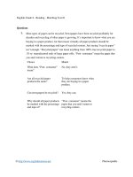 English grade 8   reading   matching test 01 