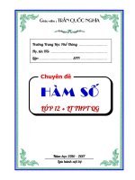 359 Bài toán khảo sát hàm số và các vấn đề liên quan của thầy Trần Quốc Nghĩa