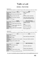 talk a lot 2 information exchanges animals 