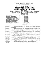 Giáo trình bồi dưỡng quốc phòng an ninh cho đối tượng 4