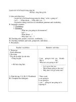 Luyện tập về kế hoạch trong tương lai