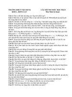 Câu Hỏi Ôn Thi Môn Kỹ Thuật Nhiệt