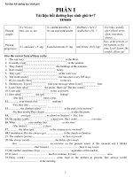 Tài liệu bồi dưỡng HSG tiếng anh THCS