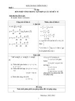 GIÁO án dạy THÊM TOÁN 7 hay nhất 