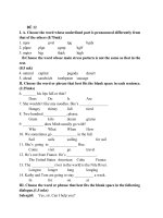 bộ đề ôn tiếng anh 6 phần 4