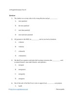 A2 english grammar test 01 
