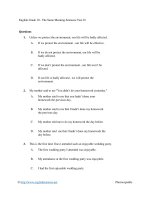 English grade 10   the same meaning sentence test 01 