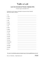 talk a lot translate irregular verbs into the ipa 1 