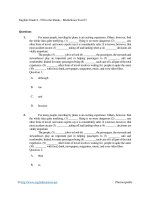 English grade 8   fill in the blanks   multichoice test 03 