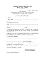 Đơn đề nghị công nhận/công nhận lại cơ sở đủ điều kiện đóng mới, sửa chữa tàu biển