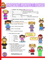 7909 present perfect simple tense 