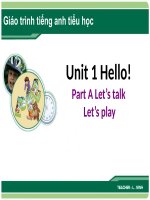 giáo trình tiếng anh cho học sinh tiểu học ( Hello )