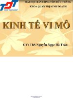 GIÁO TRÌNH KINH tế VI mô   đh tôn đức THẮNG 