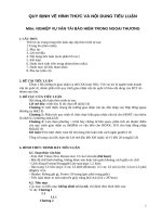 QUY ĐỊNH VỀ HÌNH THỨC VÀ NỘI DUNG TIỂU LUẬN  Môn: NGHIỆP VỤ VẬN TẢI BẢO HIỂM TRONG NGOẠI THƯƠNG