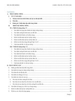 ĐỒ ÁN NỀN MÓNG   ĐỆM CÁT  CỌC KHOAN NHỒI