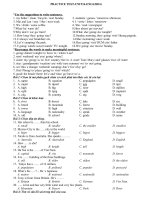 Bài tập unit 14 lớp 6 