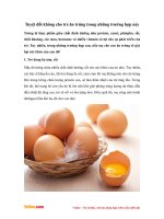 Tuyệt đối không cho trẻ ăn trứng trong những trường hợp này