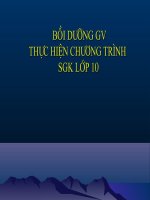 Bồi dưỡng GV thực hiện chương trình SGk lớp 10