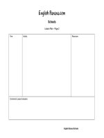 bài tập về lesson plan page 2 
