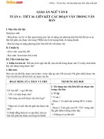 Giáo án Ngữ văn 8 bài: Liên kết các đoạn trong văn bản