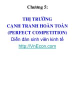 BÀI GIẢNG THỊ TRƯỜNG CẠNH TRANH HOÀN TOÀN 