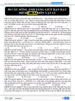 50 câu sóng ánh sáng giúp bạn đạt 8 điểm