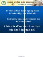 GIÁO TRÌNH kế TOÁN tài CHÍNH   đầu tư dài hạn 