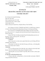 Ke hoach BDTX nam hoc  2016 2017