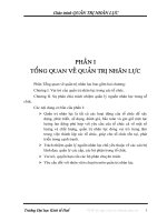 Bài giảng Quản trị nguồn nhân lực (ĐH Kinh tế Huế)