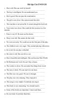 Bài tập câu ENOUGH ....