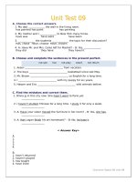 Grammar space 3 unit test 09 