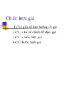 BÀI GIẢNG CHIẾN lược GIÁ 
