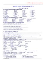 30 ĐỀ HỌC SINH GIỎI TIẾNG ANH LỚP 6